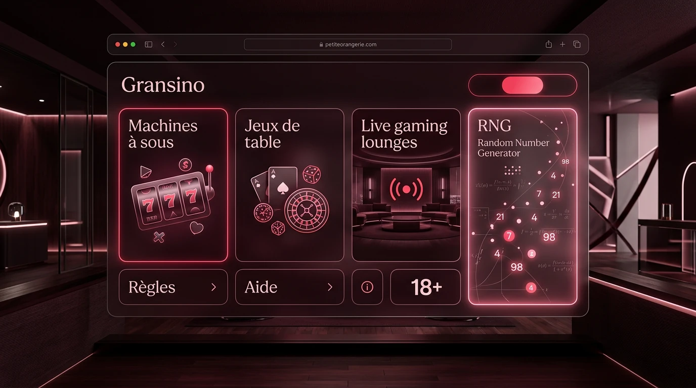 Présentation des jeux sur Gransino