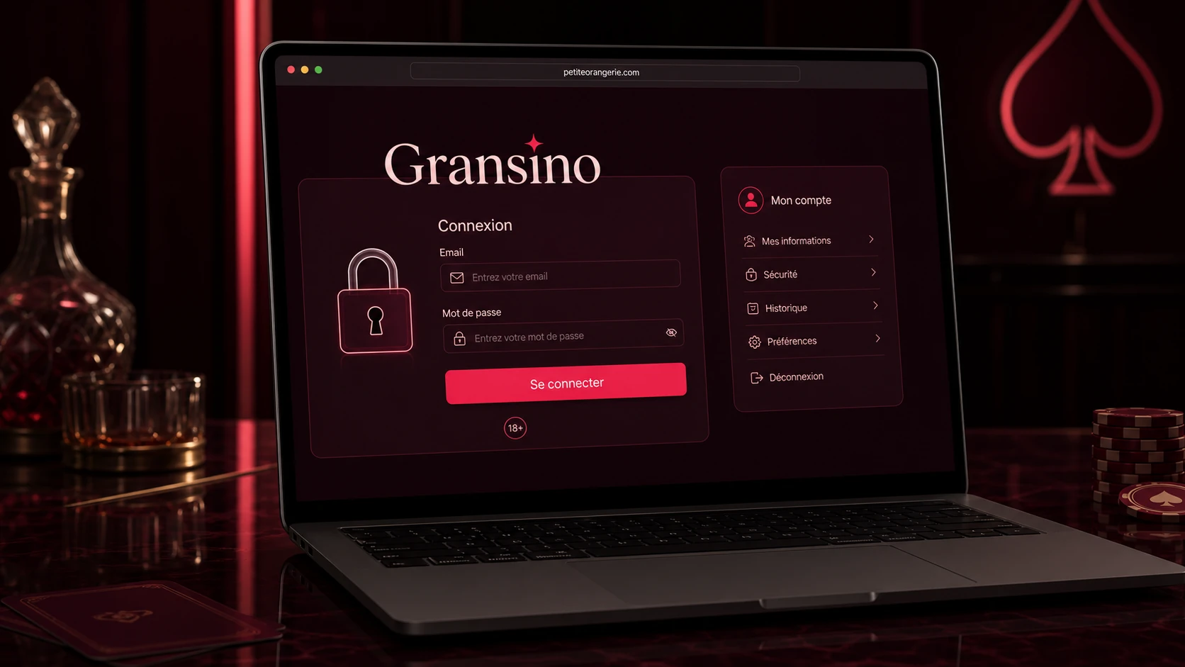 Comment accéder à son compte Gransino